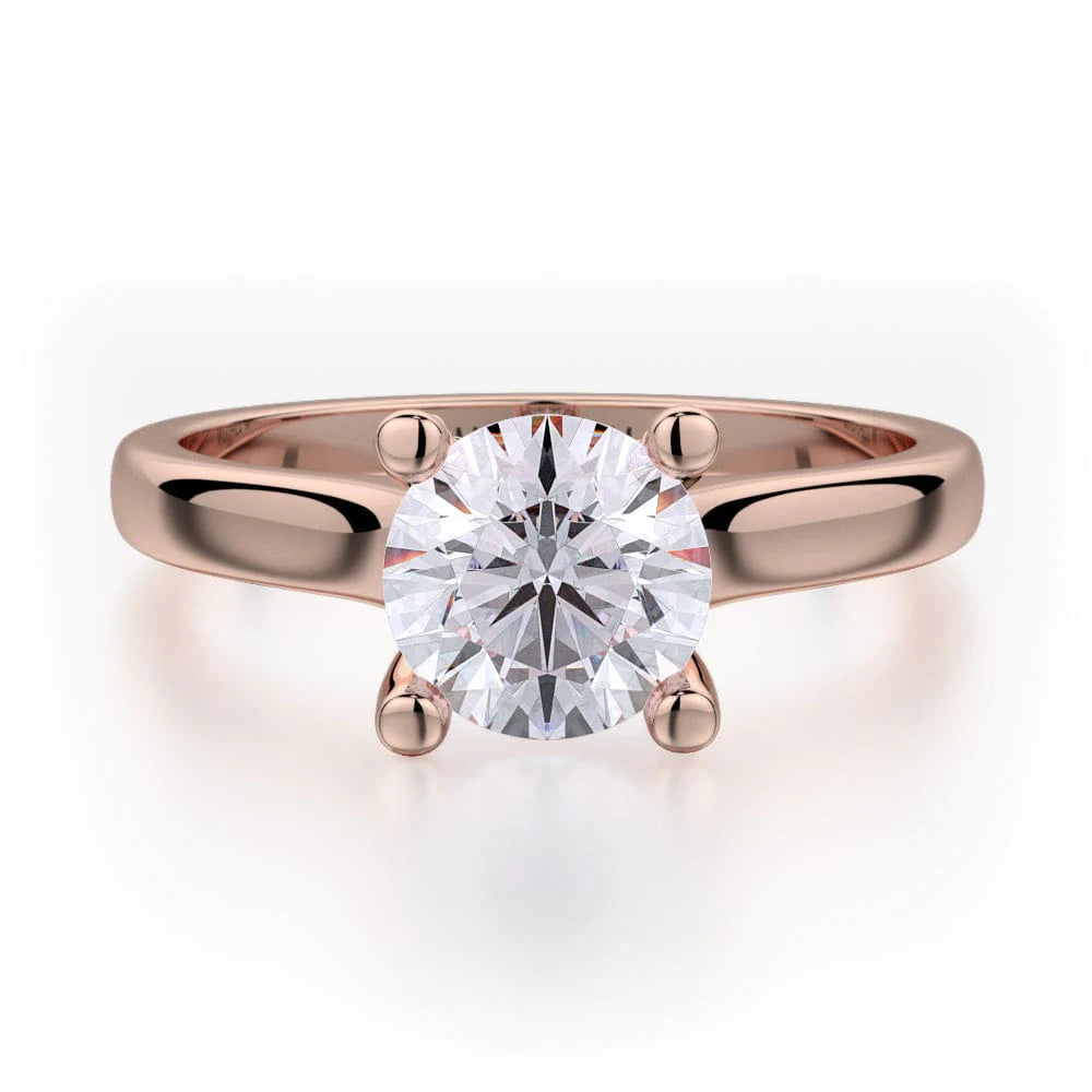 MICHAEL M Engagement Rings 18K Rose Gold Love R519-1 R519-1RG