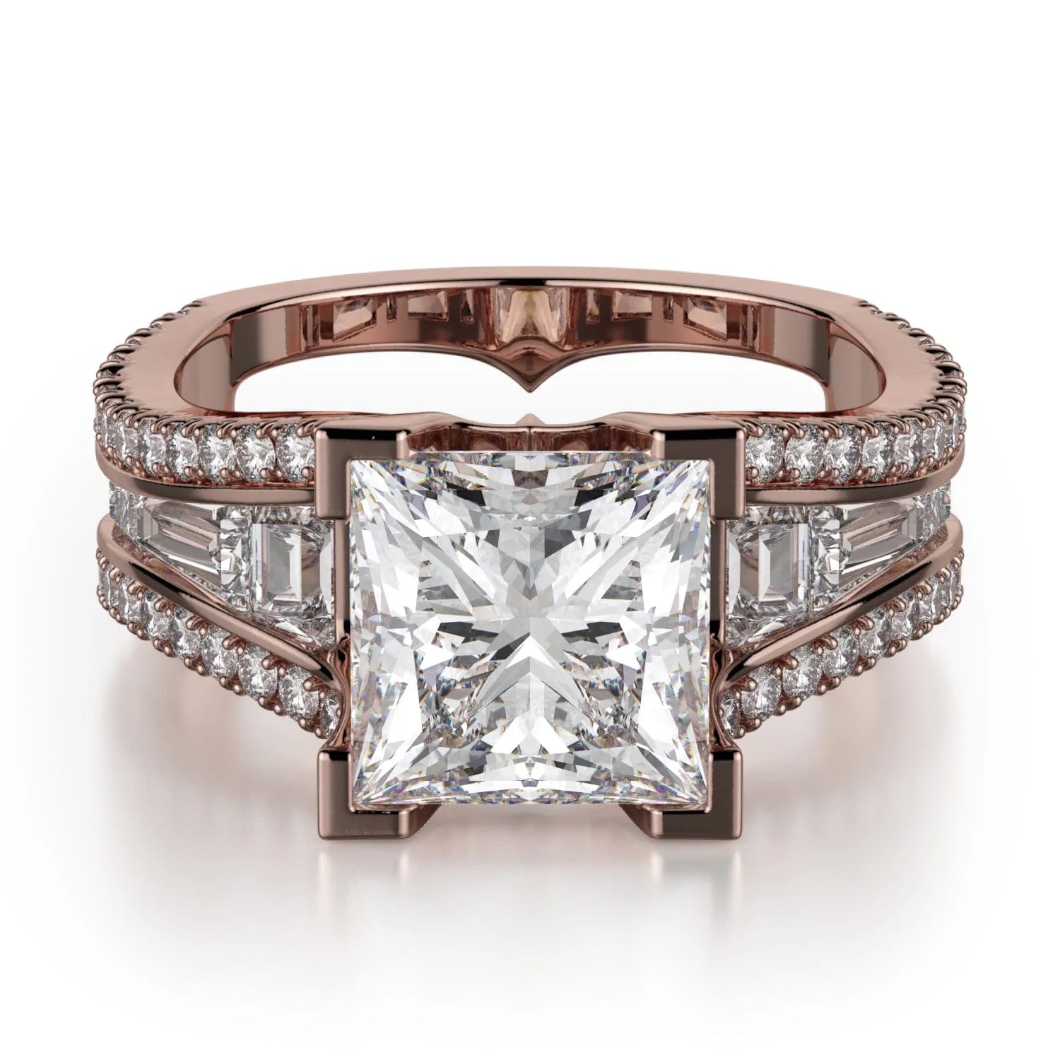 MICHAEL M Engagement Rings 18K Rose Gold Monaco R602-3 R602-3RG