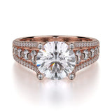 MICHAEL M Engagement Rings 18K Rose Gold Stella R306S-1.5 R306S-1.5