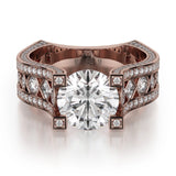 MICHAEL M Engagement Rings 18K Rose Gold Strada R421-2 R421-2RG