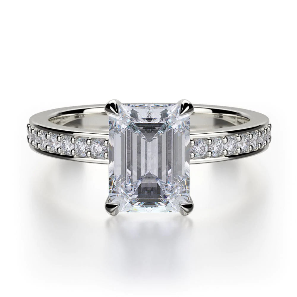 MICHAEL M Engagement Rings 18K White Gold Bold R723-2 R723-2WG