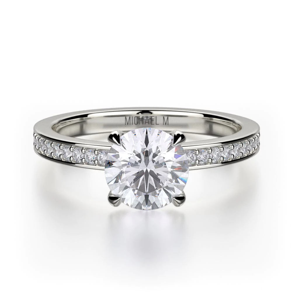 MICHAEL M Engagement Rings 18K White Gold Bold R726-1 R726-1WG
