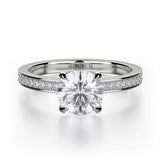 MICHAEL M Engagement Rings 18K White Gold Bold R726-1 R726-1WG