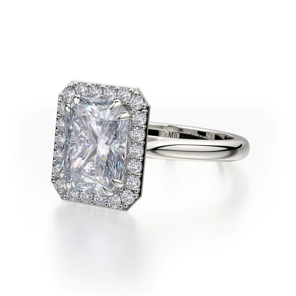 MICHAEL M Engagement Rings 18K White Gold Bold R727-2 R727-2WG