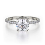 MICHAEL M Engagement Rings 18K White Gold Crown R706-1 R706-1WG