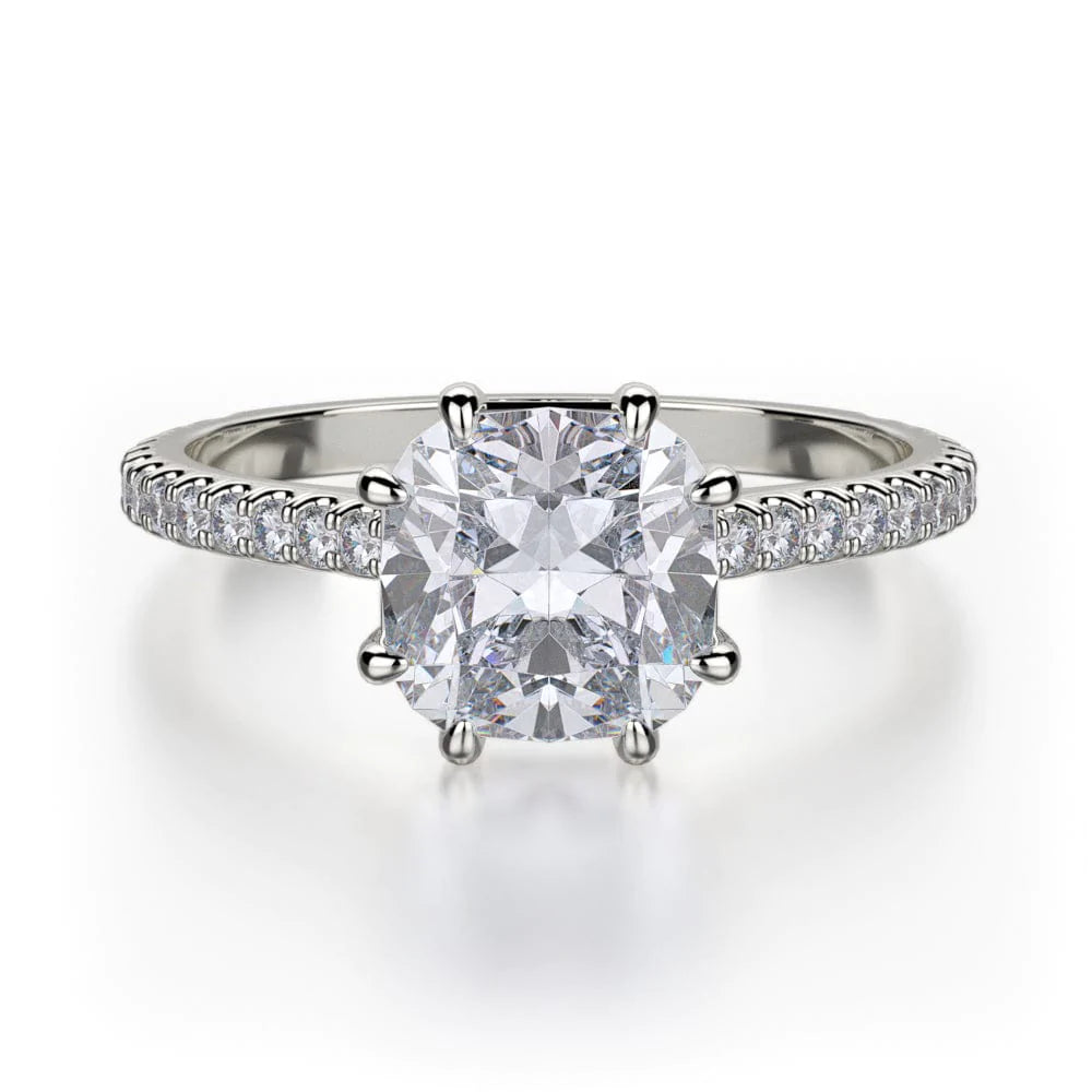 MICHAEL M Engagement Rings 18K White Gold Crown R712-1.5 R712-1.5WG