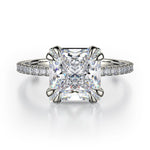 MICHAEL M Engagement Rings 18K White Gold Crown R715-2P R715-2PWG