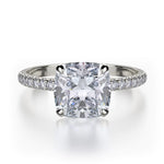 MICHAEL M Engagement Rings 18K White Gold Crown R724-1.5 R724-1.5WG