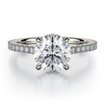 MICHAEL M Engagement Rings 18K White Gold Crown R749-1.5 R749-1.5WG