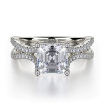 MICHAEL M Engagement Rings 18K White Gold Defined R725-2 R725-2WG