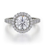 MICHAEL M Engagement Rings 18K White Gold Europa R440-1.5 R440-1.5WG