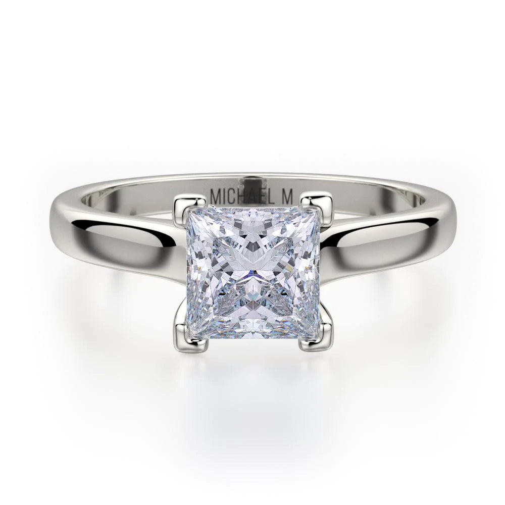 MICHAEL M Engagement Rings 18K White Gold Europa R524-1 R524-1WG