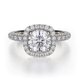 MICHAEL M Engagement Rings 18K White Gold Europa R536-1 R536-1WG
