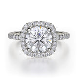 MICHAEL M Engagement Rings 18K White Gold Europa R536S-1.5 R536S-1.5WG