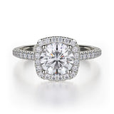 MICHAEL M Engagement Rings 18K White Gold Europa R539S-1 R539S-1WG