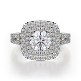 MICHAEL M Engagement Rings 18K White Gold Europa R661-1 R661-1WG