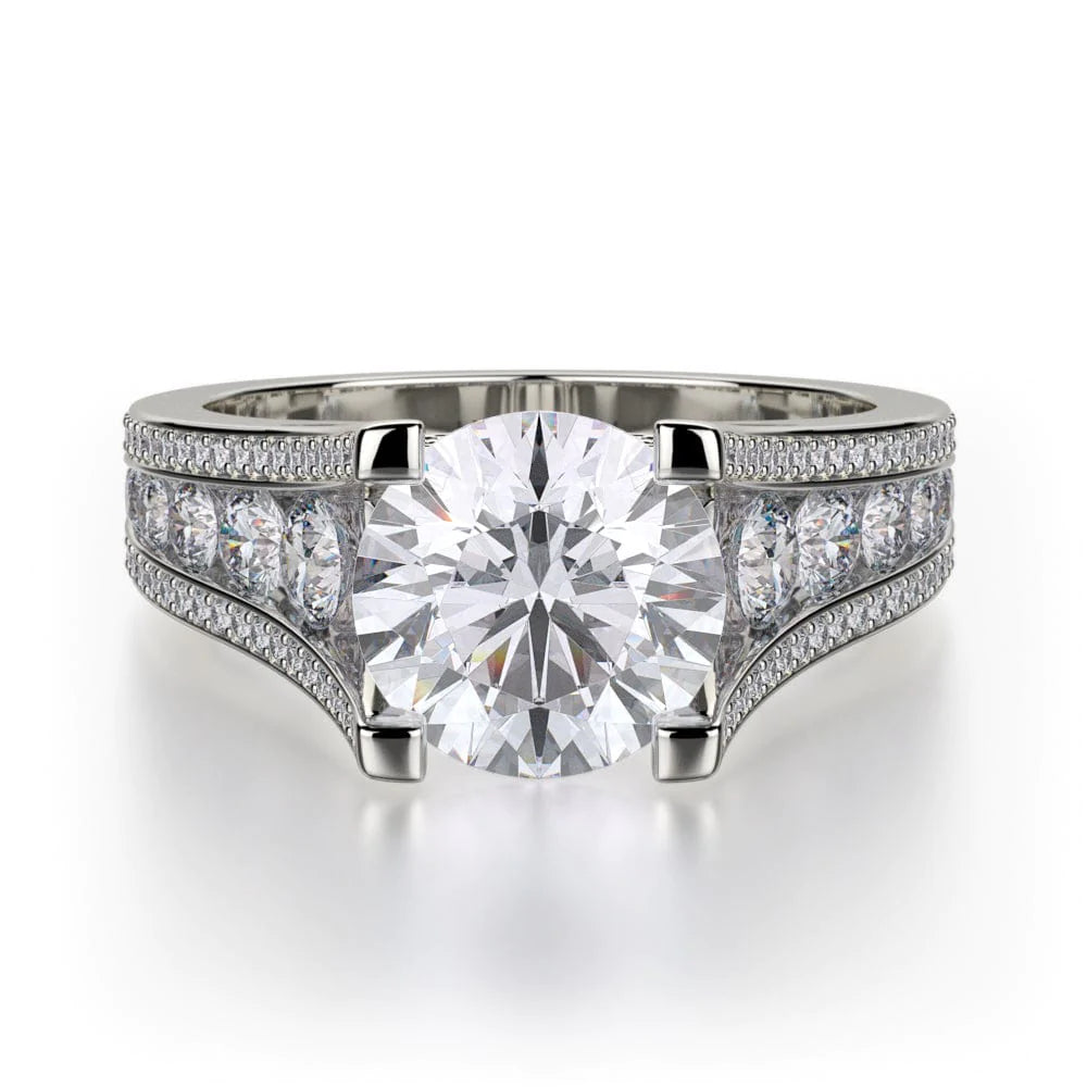 MICHAEL M Engagement Rings 18K White Gold Loud R735-2 R735-2WG