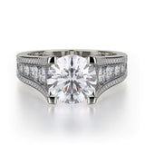 MICHAEL M Engagement Rings 18K White Gold Loud R735-2 R735-2WG