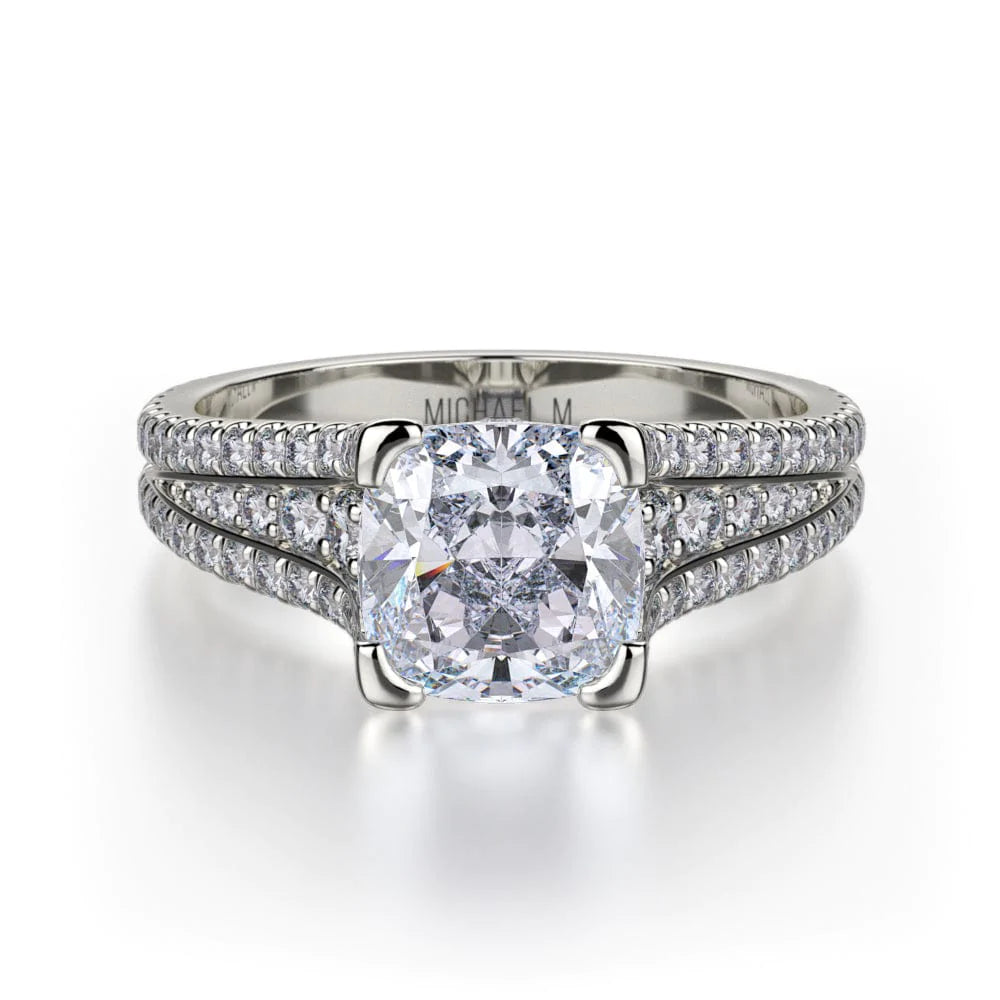 MICHAEL M Engagement Rings 18K White Gold Loud R744-2 R744-2WG