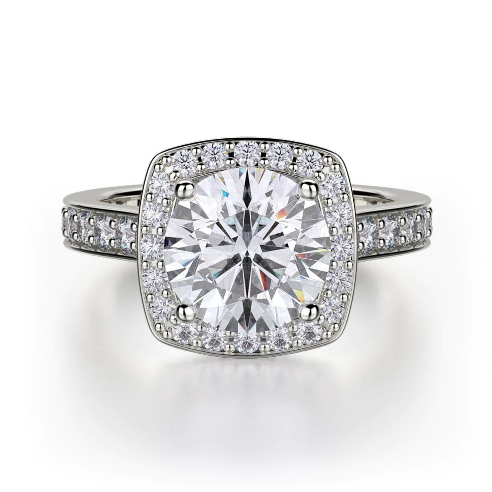 MICHAEL M Engagement Rings 18K White Gold Love R378-2 R378-2WG