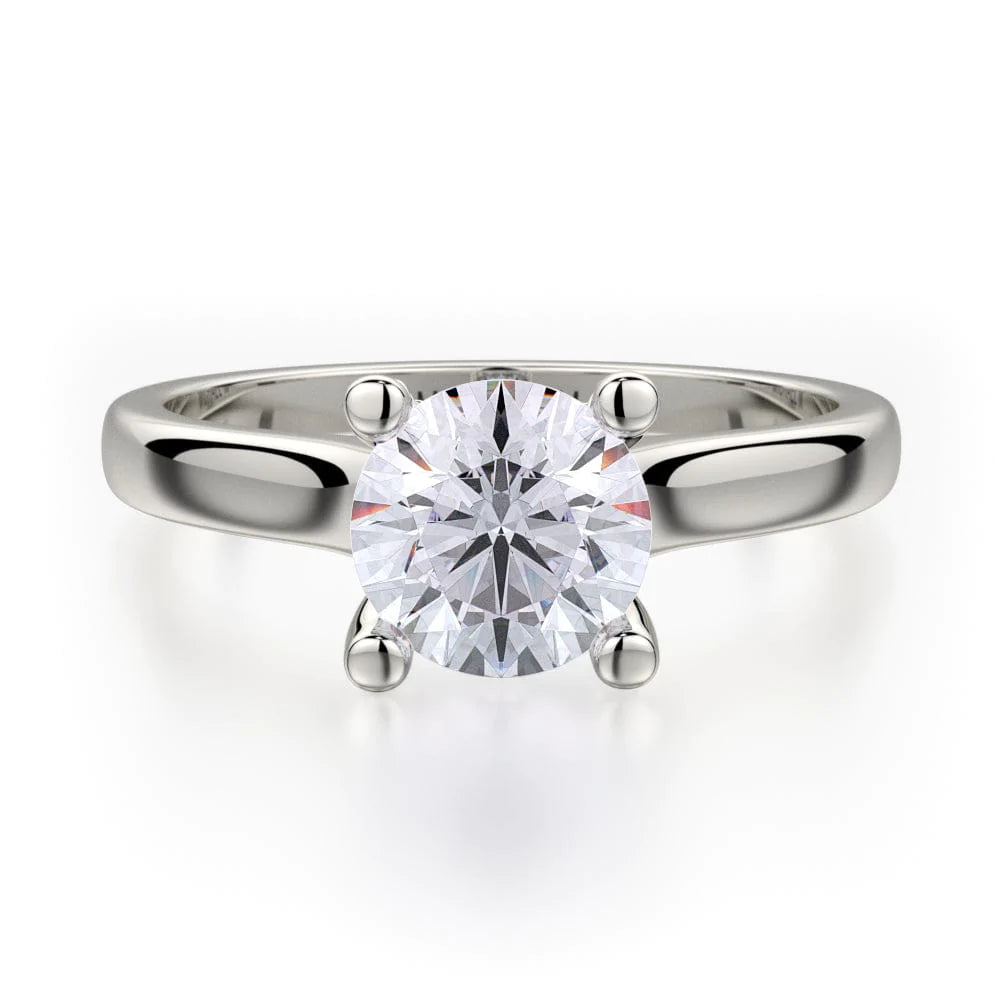 MICHAEL M Engagement Rings 18K White Gold Love R519-1 R519-1WG