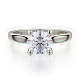 MICHAEL M Engagement Rings 18K White Gold Love R519-1 R519-1WG