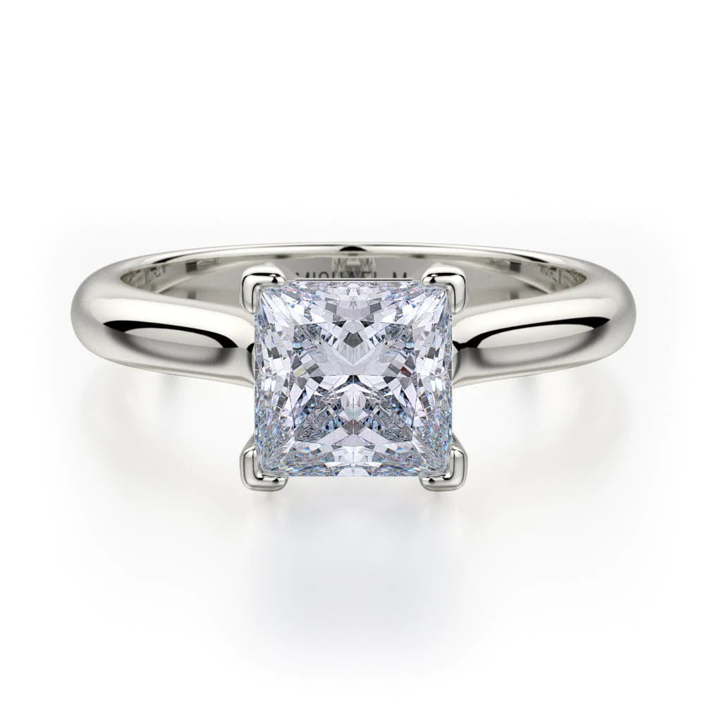 MICHAEL M Engagement Rings 18K White Gold Love R523-1 R523-1WG