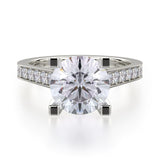 MICHAEL M Engagement Rings 18K White Gold Love R697-2 R697-2WG