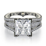 MICHAEL M Engagement Rings 18K White Gold Monaco R602-3 R602-3WG