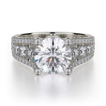MICHAEL M Engagement Rings 18K White Gold Stella R306-2 R306-2WG