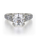 MICHAEL M Engagement Rings 18K White Gold Stella R732-2 R732-WG