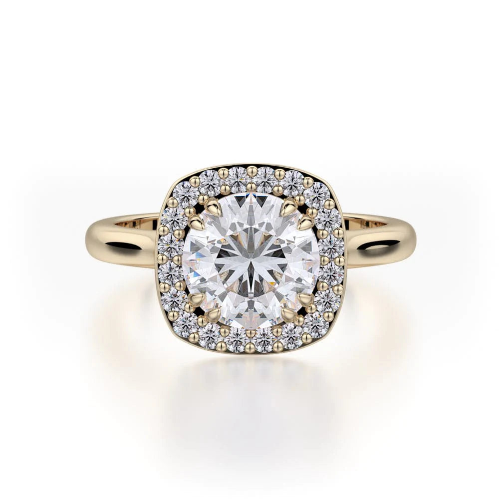 MICHAEL M Engagement Rings 18K Yellow Gold Bold R721-1.5 R721-1.5YG