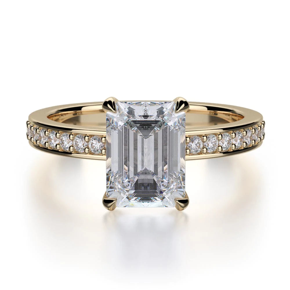 MICHAEL M Engagement Rings 18K Yellow Gold Bold R723-2 R723-2YG