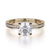 MICHAEL M Engagement Rings 18K Yellow Gold Bold R726-1 R726-1YG