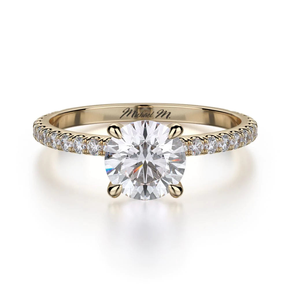 MICHAEL M Engagement Rings 18K Yellow Gold Crown R706-1 R706-1YG