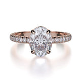 MICHAEL M Engagement Rings 18K Yellow Gold Crown R715-2 R715-2YG