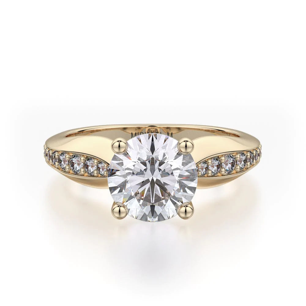 MICHAEL M Engagement Rings 18K Yellow Gold Crown R733-1.5 R733-1.5YG