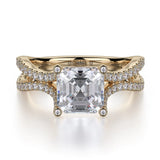 MICHAEL M Engagement Rings 18K Yellow Gold Defined R725-2 R725-2YG