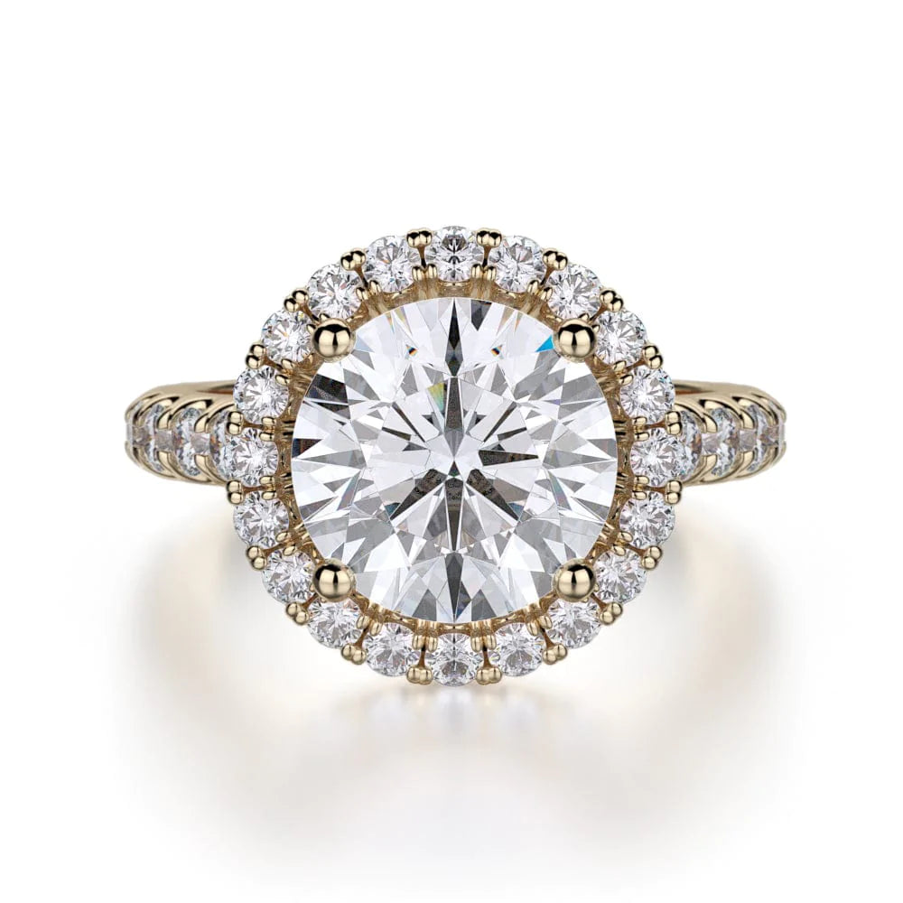 MICHAEL M Engagement Rings 18K Yellow Gold Europa R320L-3 R320L-3YG