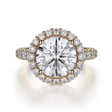MICHAEL M Engagement Rings 18K Yellow Gold Europa R320L-3 R320L-3YG