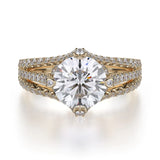 MICHAEL M Engagement Rings 18K Yellow Gold Europa R439-2 R439-2YG