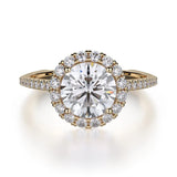MICHAEL M Engagement Rings 18K Yellow Gold Europa R440S-1 R440S-1YG