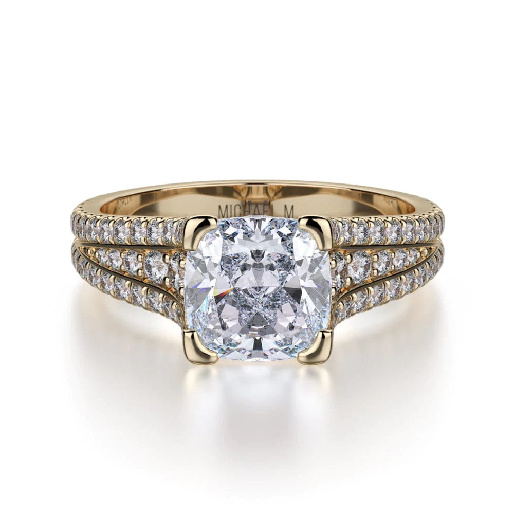 MICHAEL M Engagement Rings 18K Yellow Gold Loud R744-2 R744-2YG