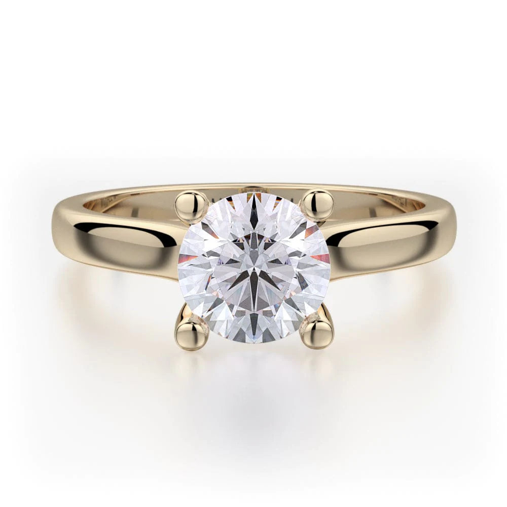 MICHAEL M Engagement Rings 18K Yellow Gold Love R519-1 R519-1YG
