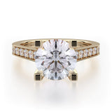 MICHAEL M Engagement Rings 18K Yellow Gold Love R697-2 R697-2YG
