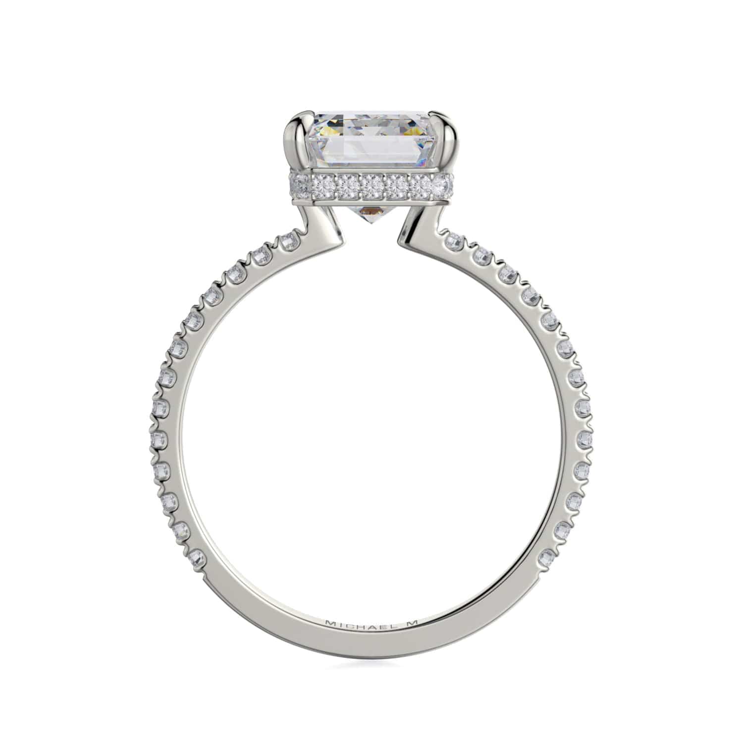 MICHAEL M Engagement Rings CROWN R715-2 Emerald Solitaire