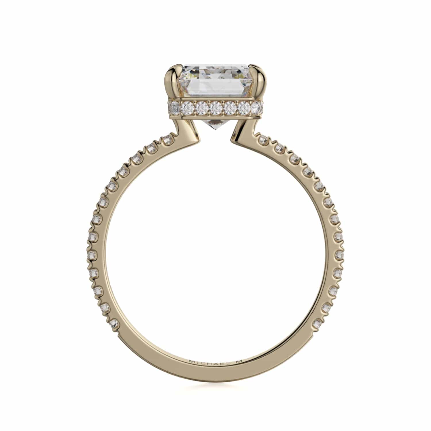MICHAEL M Engagement Rings CROWN R715-2 Emerald Solitaire