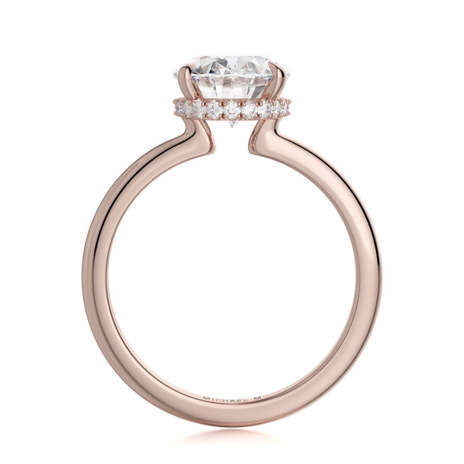 MICHAEL M Engagement Rings CROWN R750-3 Oval-Cut Diamond Solitaire
