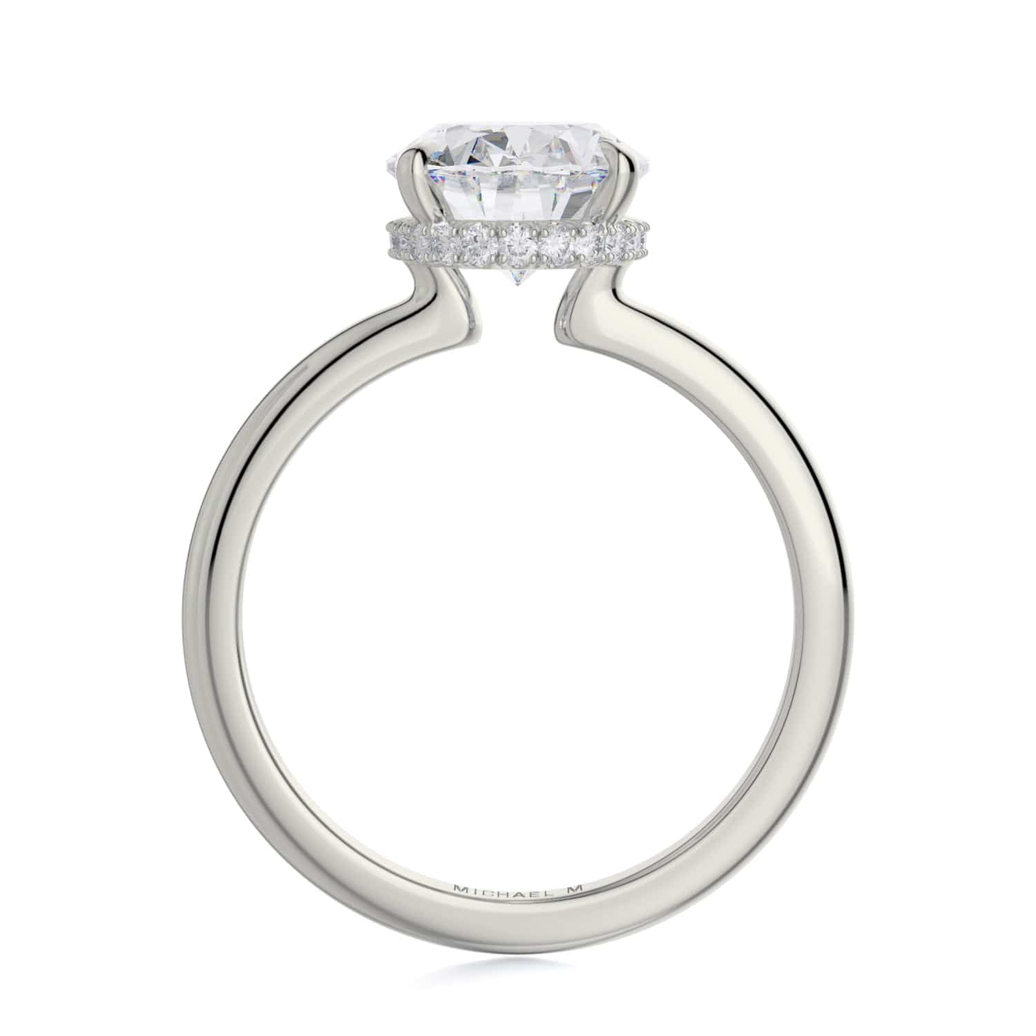 MICHAEL M Engagement Rings CROWN R750-3 Oval-Cut Diamond Solitaire