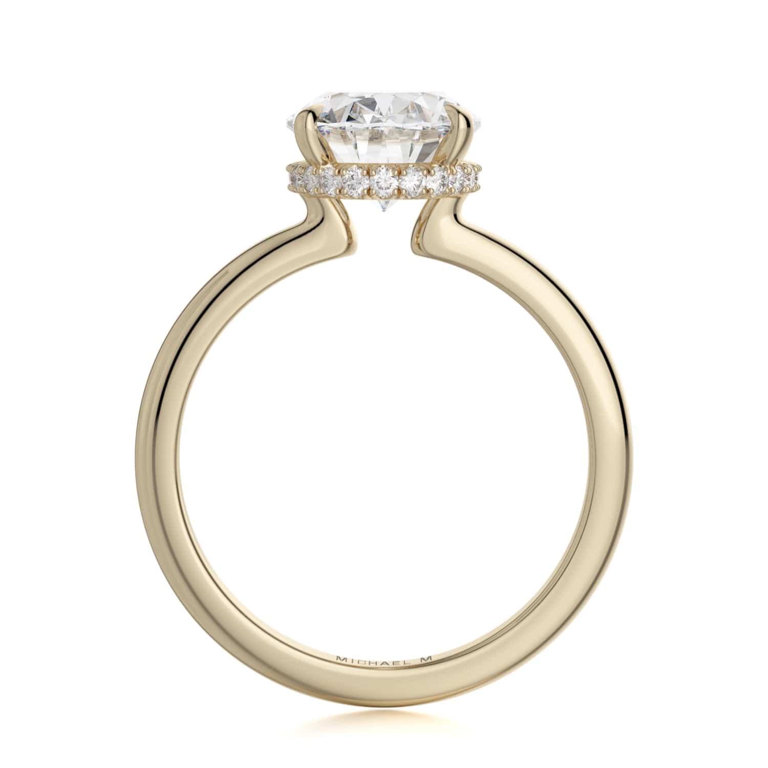 MICHAEL M Engagement Rings CROWN R750-3 Oval-Cut Diamond Solitaire